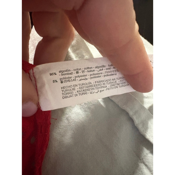 Zara New! Eyelet Peplum Cute Top - Picture 4 of 6